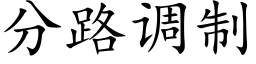 分路調制 (楷體矢量字庫)