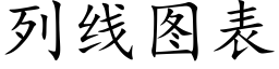 列線圖表 (楷體矢量字庫)