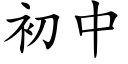 初中 (楷體矢量字庫)