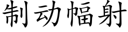 制动幅射 (楷体矢量字库)