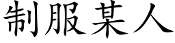 制服某人 (楷體矢量字庫)