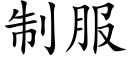 制服 (楷体矢量字库)