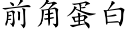 前角蛋白 (楷体矢量字库)