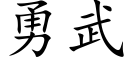 勇武 (楷體矢量字庫)