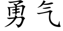 勇气 (楷体矢量字库)