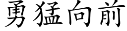 勇猛向前 (楷體矢量字庫)