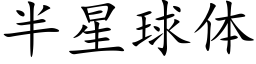 半星球体 (楷体矢量字库)