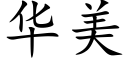 华美 (楷体矢量字库)