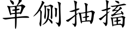 单侧抽搐 (楷体矢量字库)