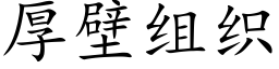 厚壁組織 (楷體矢量字庫)