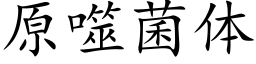 原噬菌體 (楷體矢量字庫)