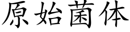 原始菌体 (楷体矢量字库)