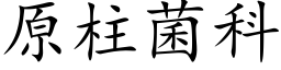 原柱菌科 (楷體矢量字庫)