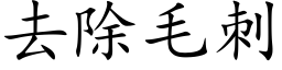 去除毛刺 (楷體矢量字庫)