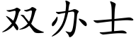 双办士 (楷体矢量字库)
