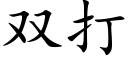 雙打 (楷體矢量字庫)