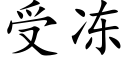 受冻 (楷体矢量字库)