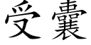 受囊 (楷体矢量字库)