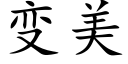 變美 (楷體矢量字庫)