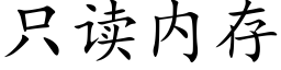 只读内存 (楷体矢量字库)