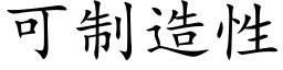 可制造性 (楷體矢量字庫)