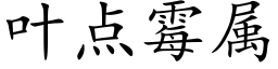 叶点霉属 (楷体矢量字库)