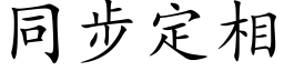 同步定相 (楷体矢量字库)