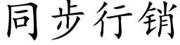 同步行销 (楷体矢量字库)