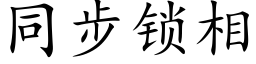 同步锁相 (楷体矢量字库)