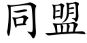 同盟 (楷体矢量字库)