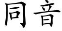 同音 (楷體矢量字庫)