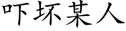 吓坏某人 (楷体矢量字库)