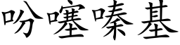 吩噻嗪基 (楷体矢量字库)