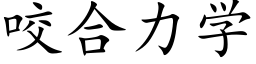 咬合力学 (楷体矢量字库)