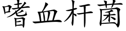 嗜血杆菌 (楷体矢量字库)