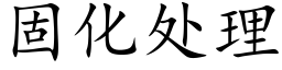 固化处理 (楷体矢量字库)