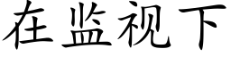 在監視下 (楷體矢量字庫)