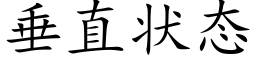 垂直状态 (楷体矢量字库)