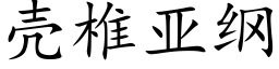 壳椎亚纲 (楷体矢量字库)