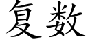 複數 (楷體矢量字庫)