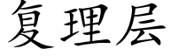 複理層 (楷體矢量字庫)