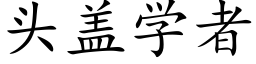 头盖学者 (楷体矢量字库)