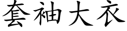 套袖大衣 (楷体矢量字库)