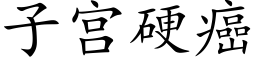 子宮硬癌 (楷體矢量字庫)