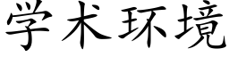 學術環境 (楷體矢量字庫)