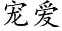 宠爱 (楷体矢量字库)