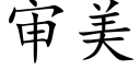 审美 (楷体矢量字库)