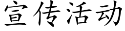 宣传活动 (楷体矢量字库)