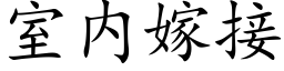 室内嫁接 (楷體矢量字庫)