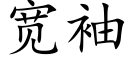 宽袖 (楷体矢量字库)